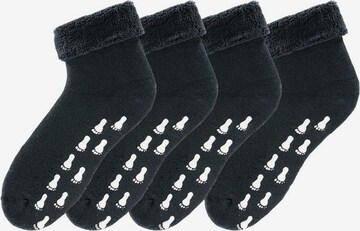 GO IN Socks in Black: front