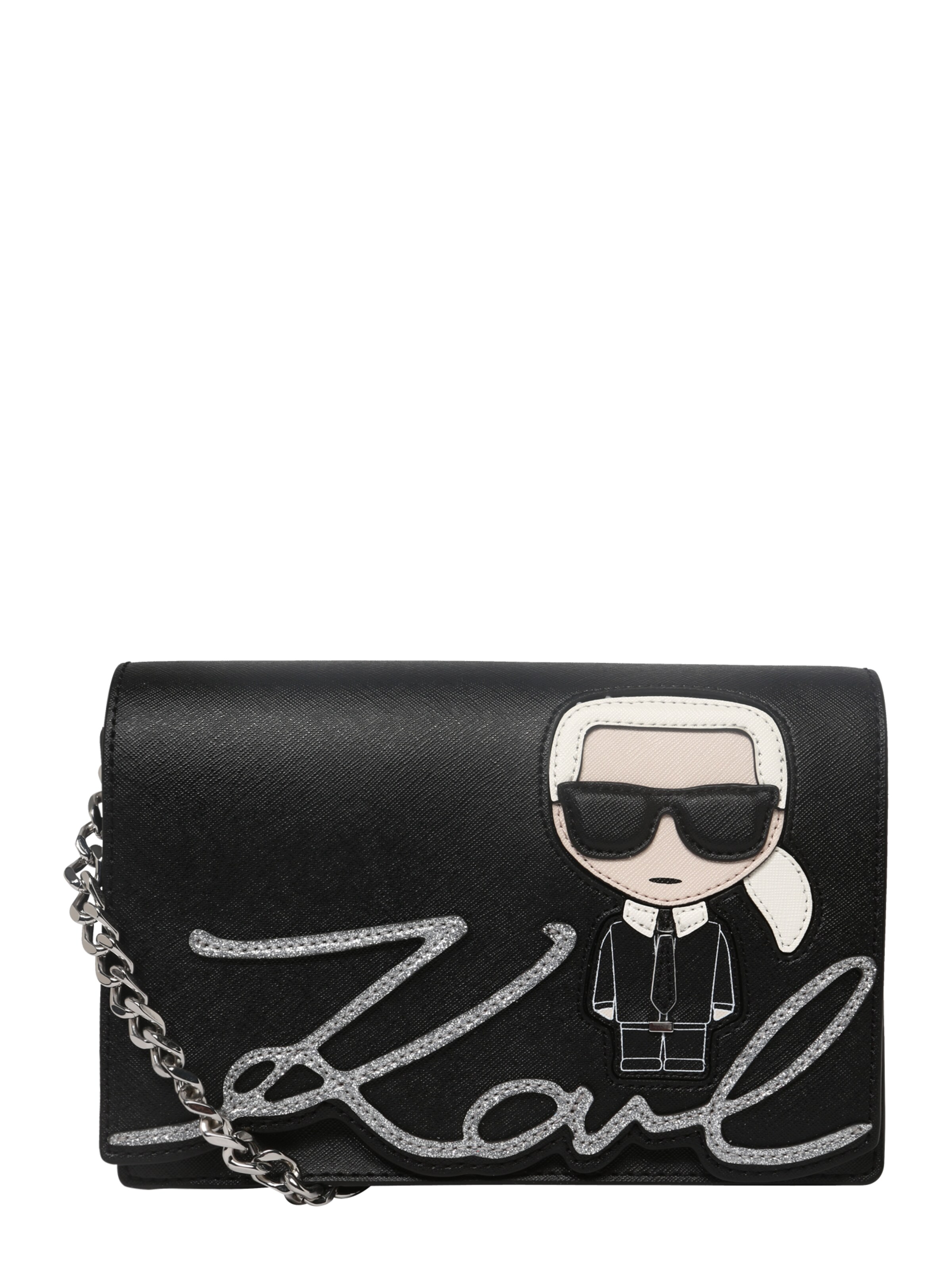 Karl Lagerfeld - Schoudertas 'k/ikonik' in de kleur Zwart