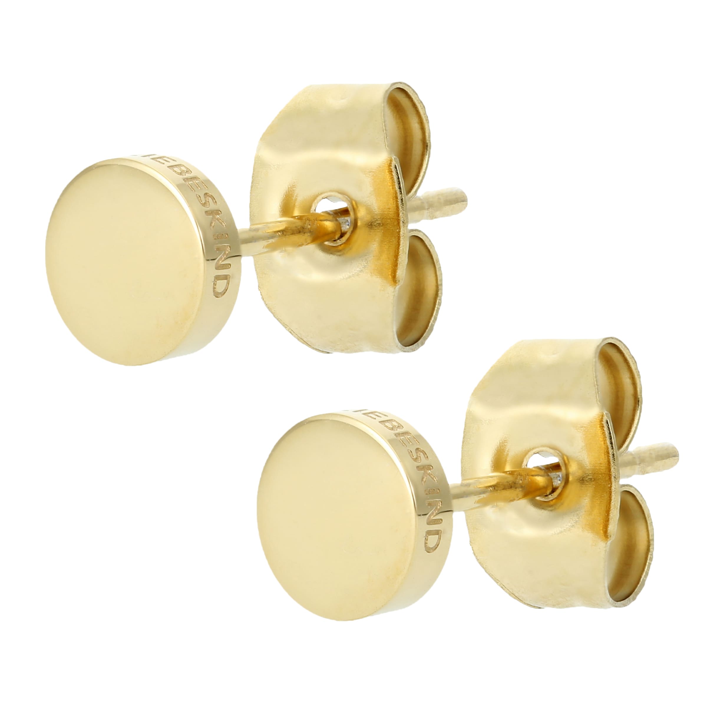 Boucles d'oreilles Liebeskind Berlin en or : devant