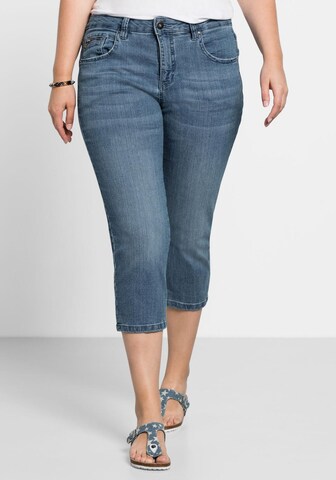 SHEEGO Slimfit Jeans in Blau: predná strana