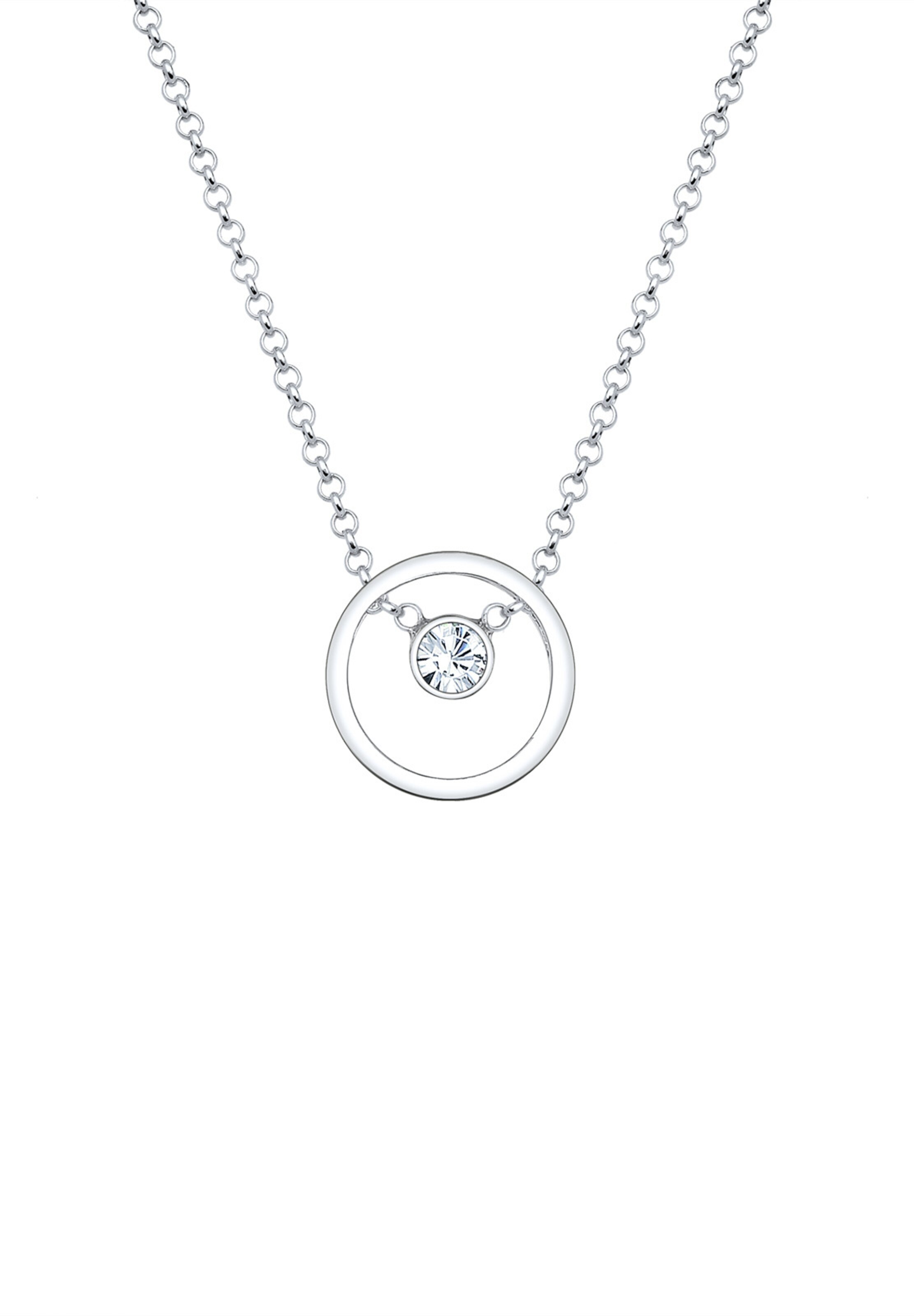 ELLI Ketting 'Kreis' in Zilver