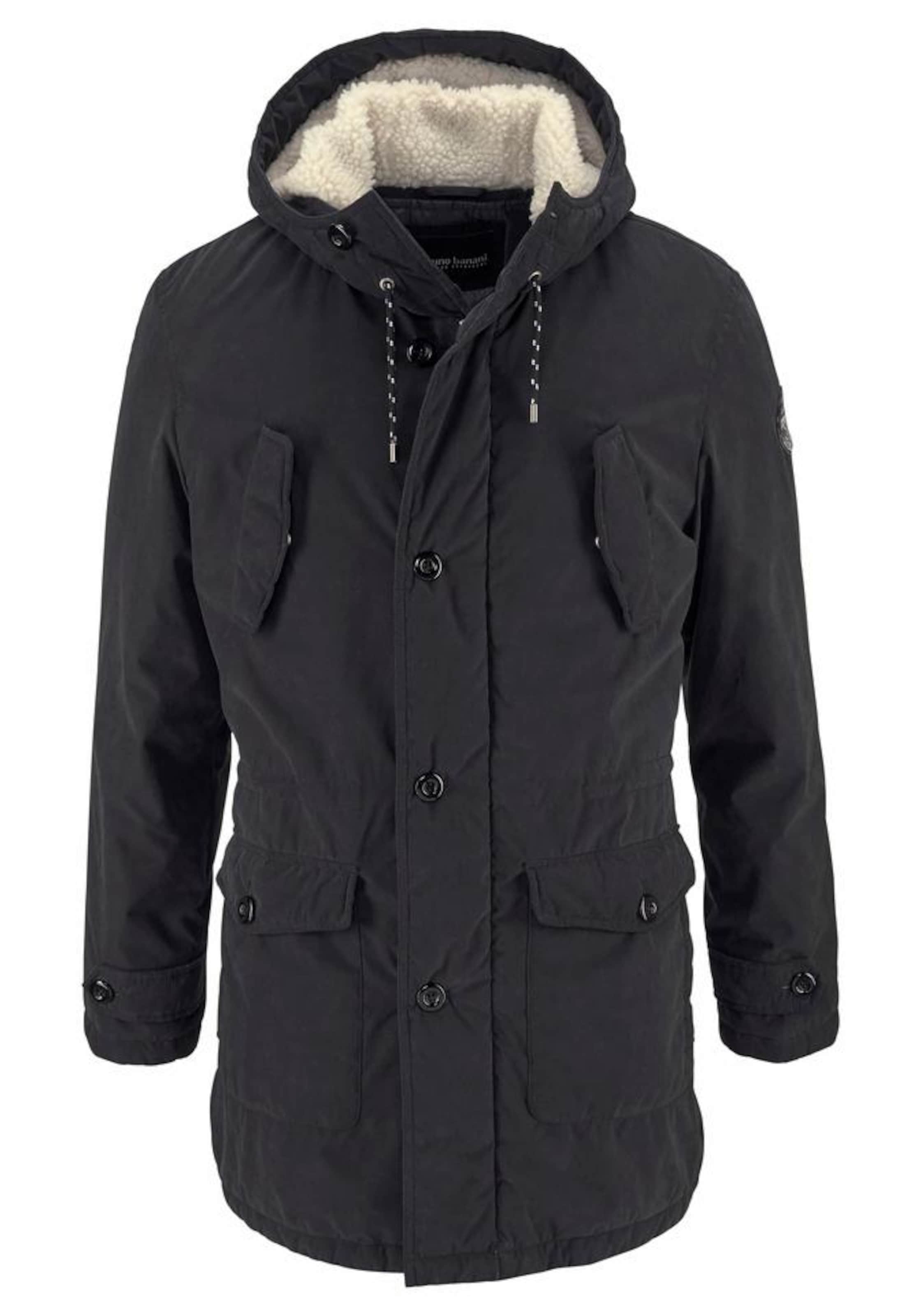Bruno Banani Parka in Schwarz: Vorderseite