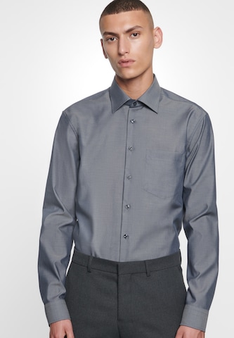 SEIDENSTICKER - Regular Fit Camisa clássica 'Modern' em cinzento