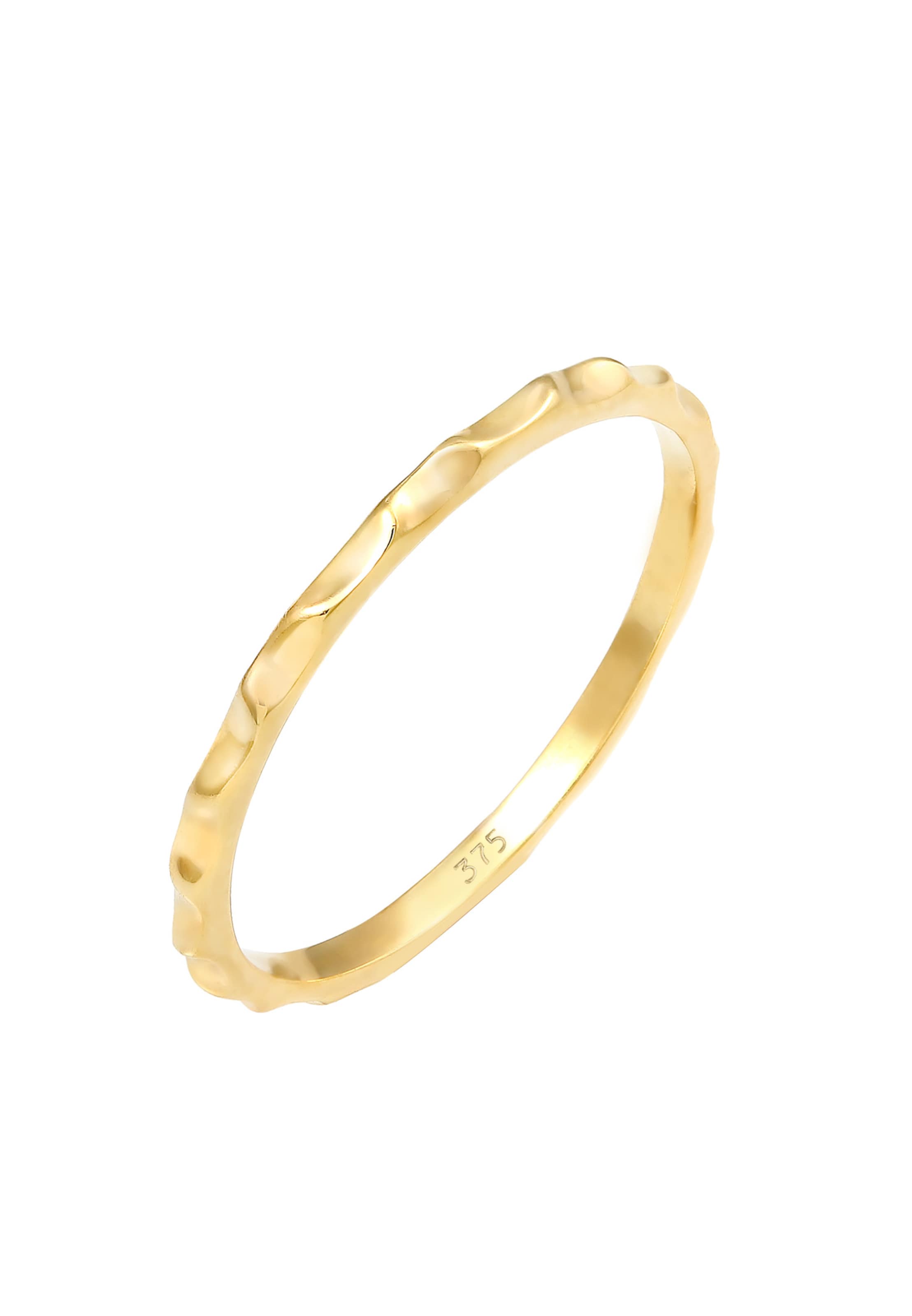 ELLI PREMIUM Ring Geo, Basic in Gold: Vorderseite