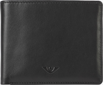 VOi Wallet in Black: front
