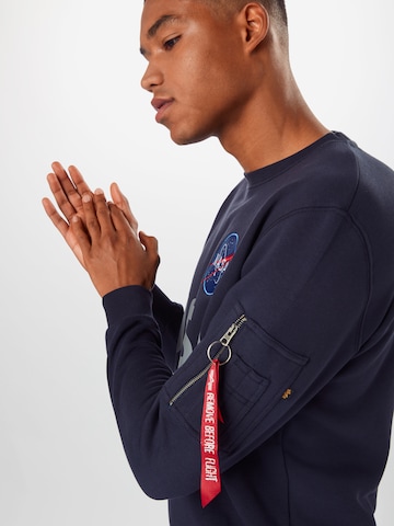 ALPHA INDUSTRIES Dressipluus 'Nasa', värv sinine