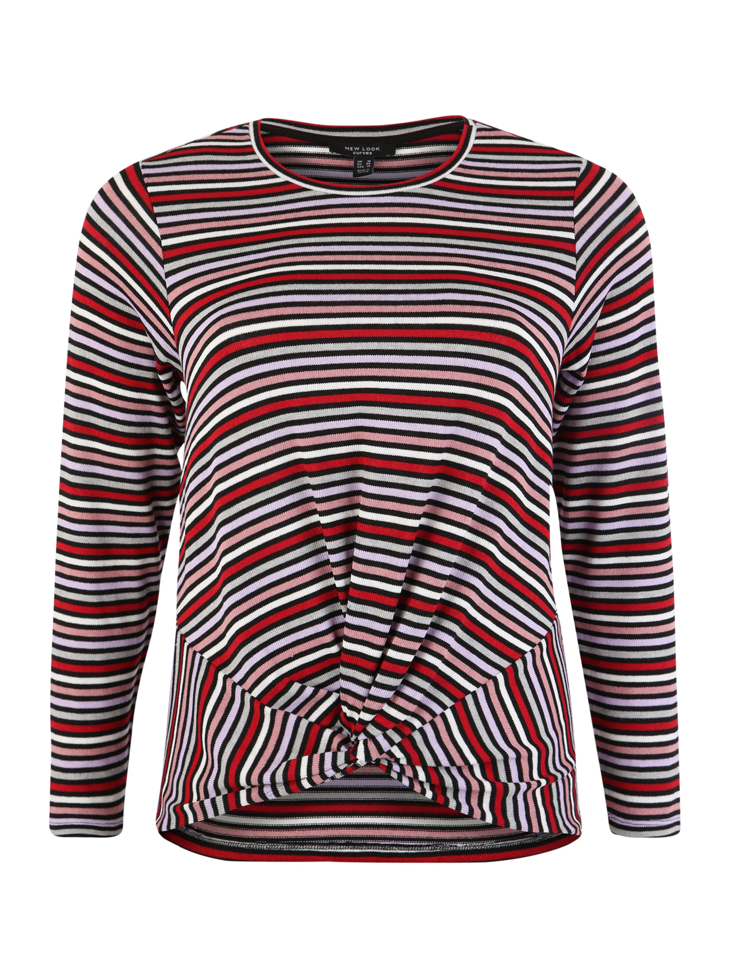 New Look Curves - Shirt 'Twist Front' in de kleur Bruin