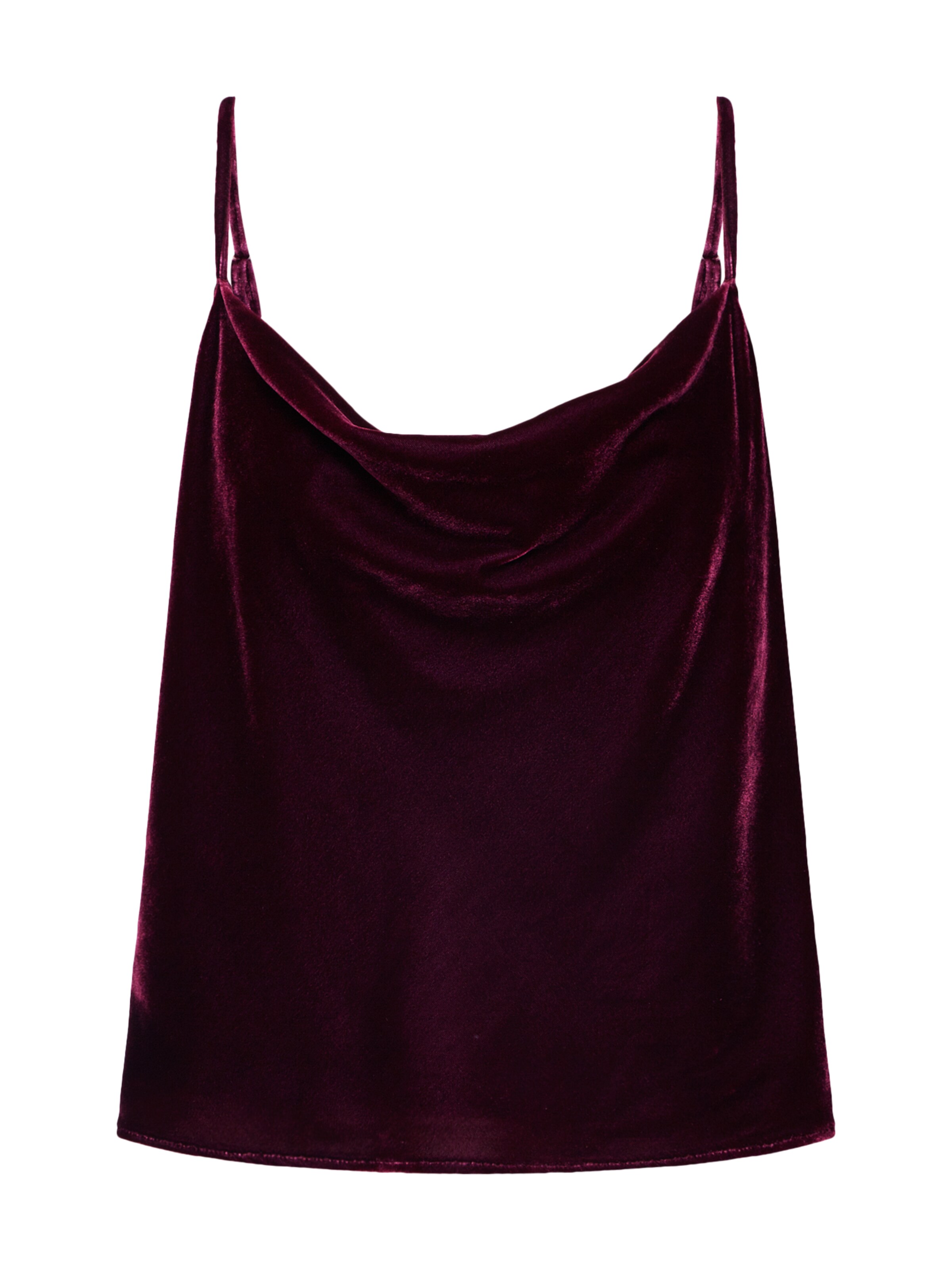 Banana Republic - Top 'SL VELVET DRAPE FRONT CAMI' in de kleur Kersrood