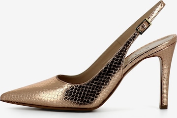 EVITA Sling Pumps in Bronze