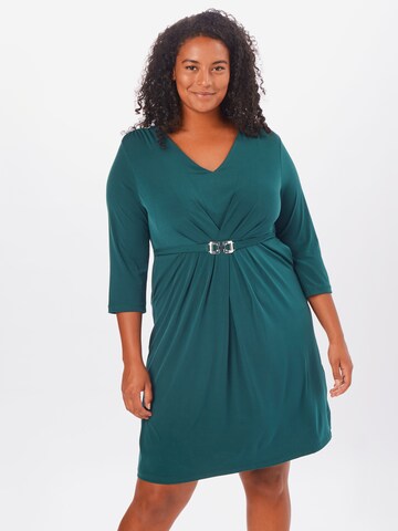 Guido Maria Kretschmer Curvy Collection Dress 'Evelina' in Green: front