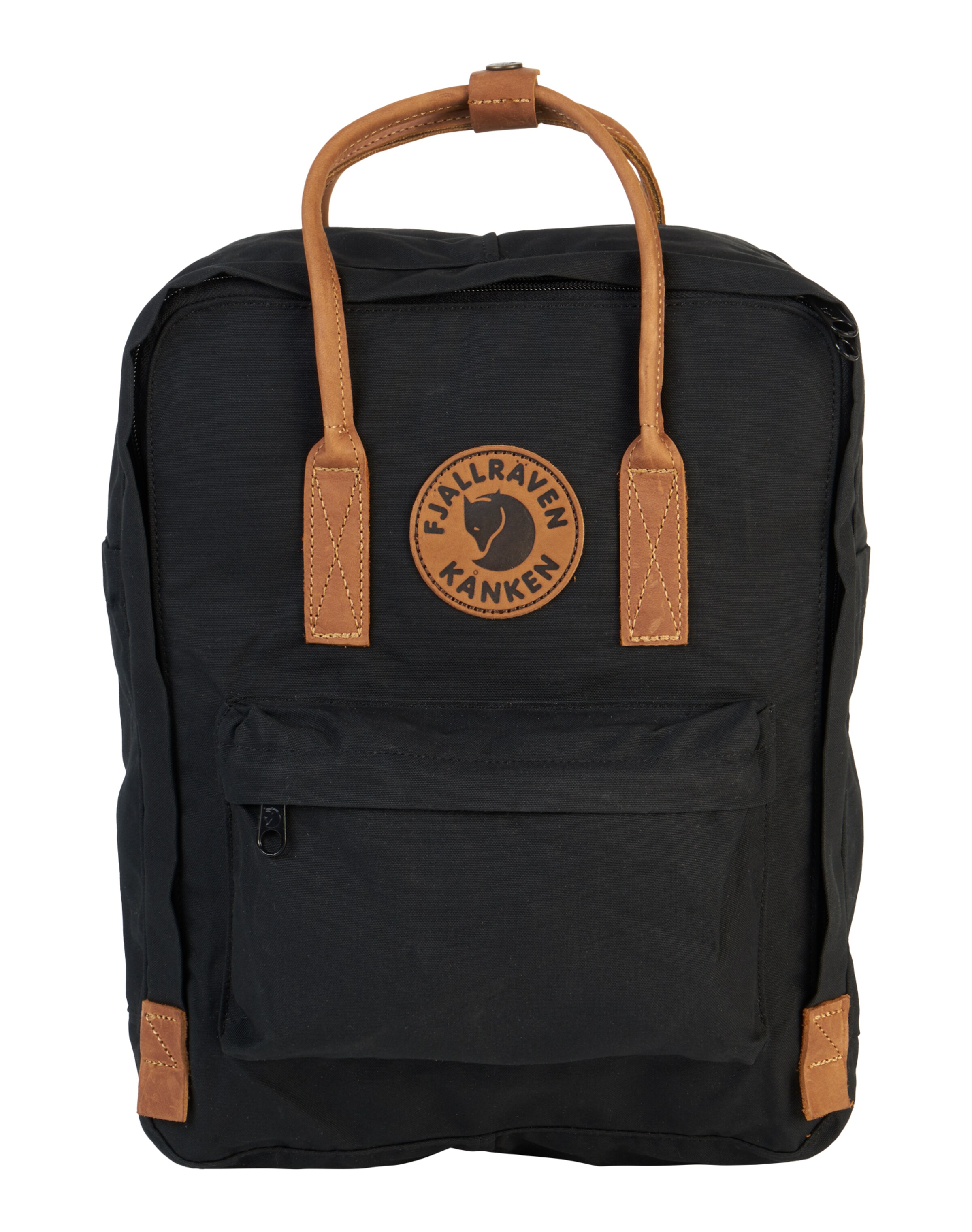 Zaino 'Kånken No.2' di Fjällräven in nero: frontale
