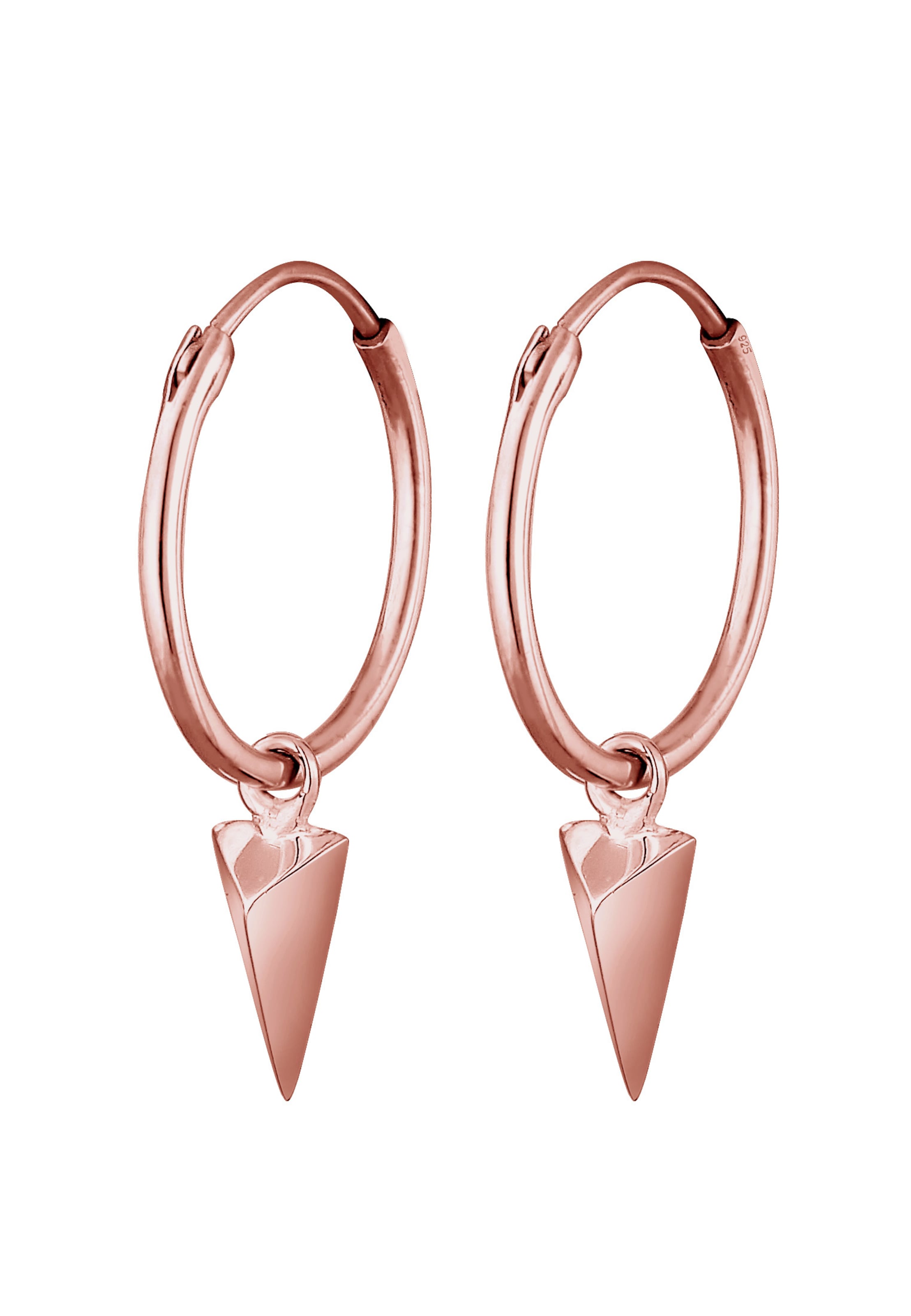 ELLI Oorbellen 'Dreieck, Geo' in Goud: voorkant