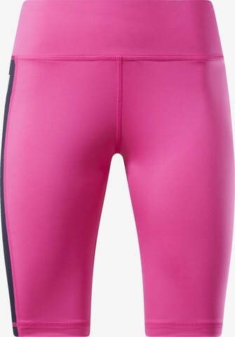 Skinny Pantalon de sport 'Myt' Reebok en rose : devant