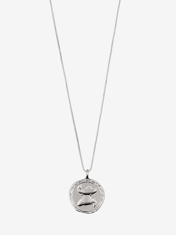 Pilgrim Necklace 'Pisces Zodiac Sign' in Silver