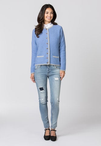 STOCKERPOINT Knitted costume cardigan 'Caro' in Blue