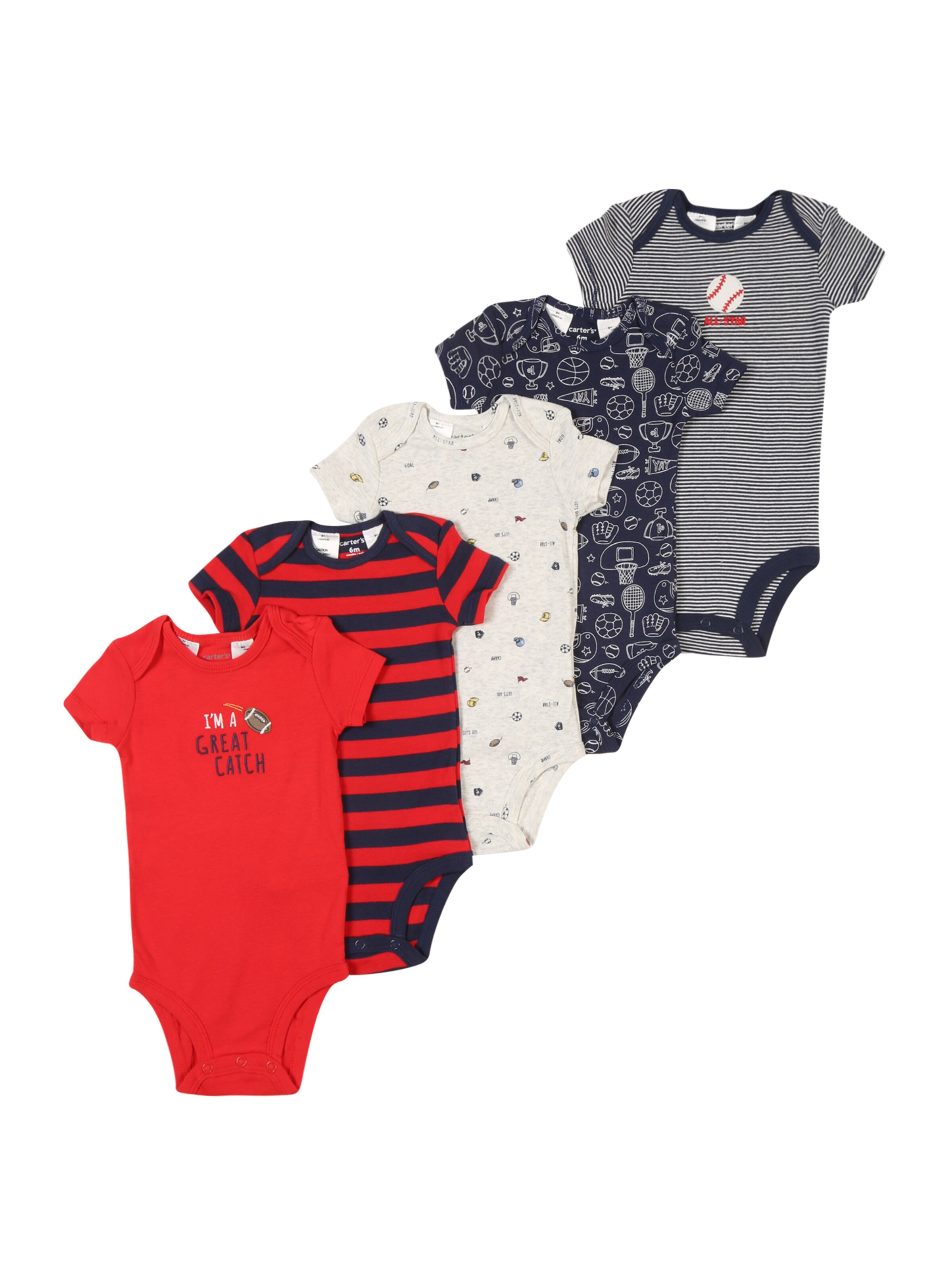 Carter's - Rompertje/body in de kleur Rood