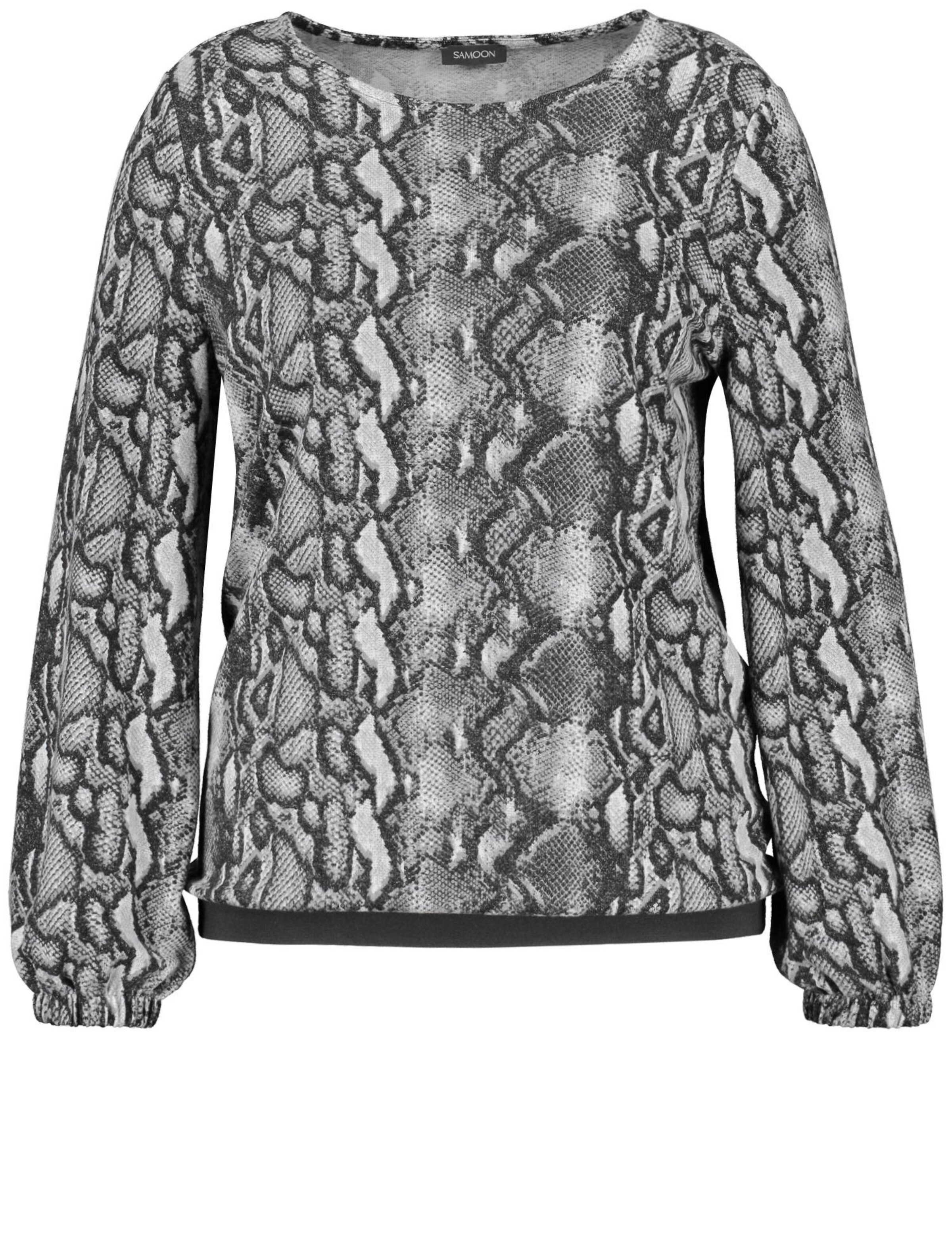 SAMOON - Langarmshirt in schwarz