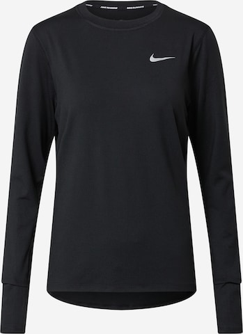 NIKE - Camiseta funcional 'Element' en negro: frente