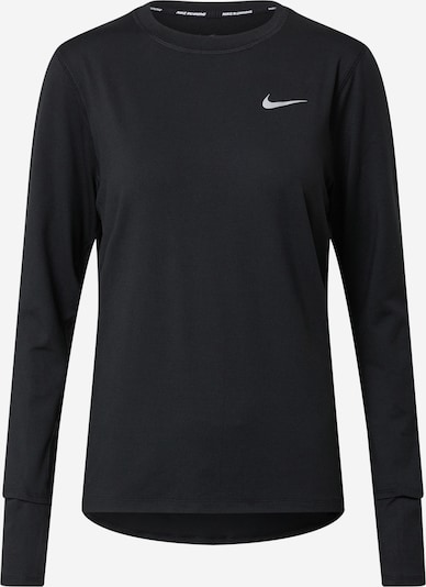 NIKE Functioneel shirt 'Element' in de kleur Grijs / Zwart, Productweergave