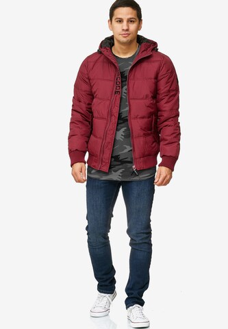 Veste d’hiver 'Adrian ZA' INDICODE JEANS en rouge