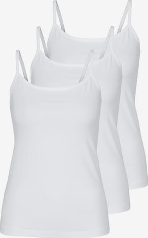 PETITE FLEUR Top in White: front