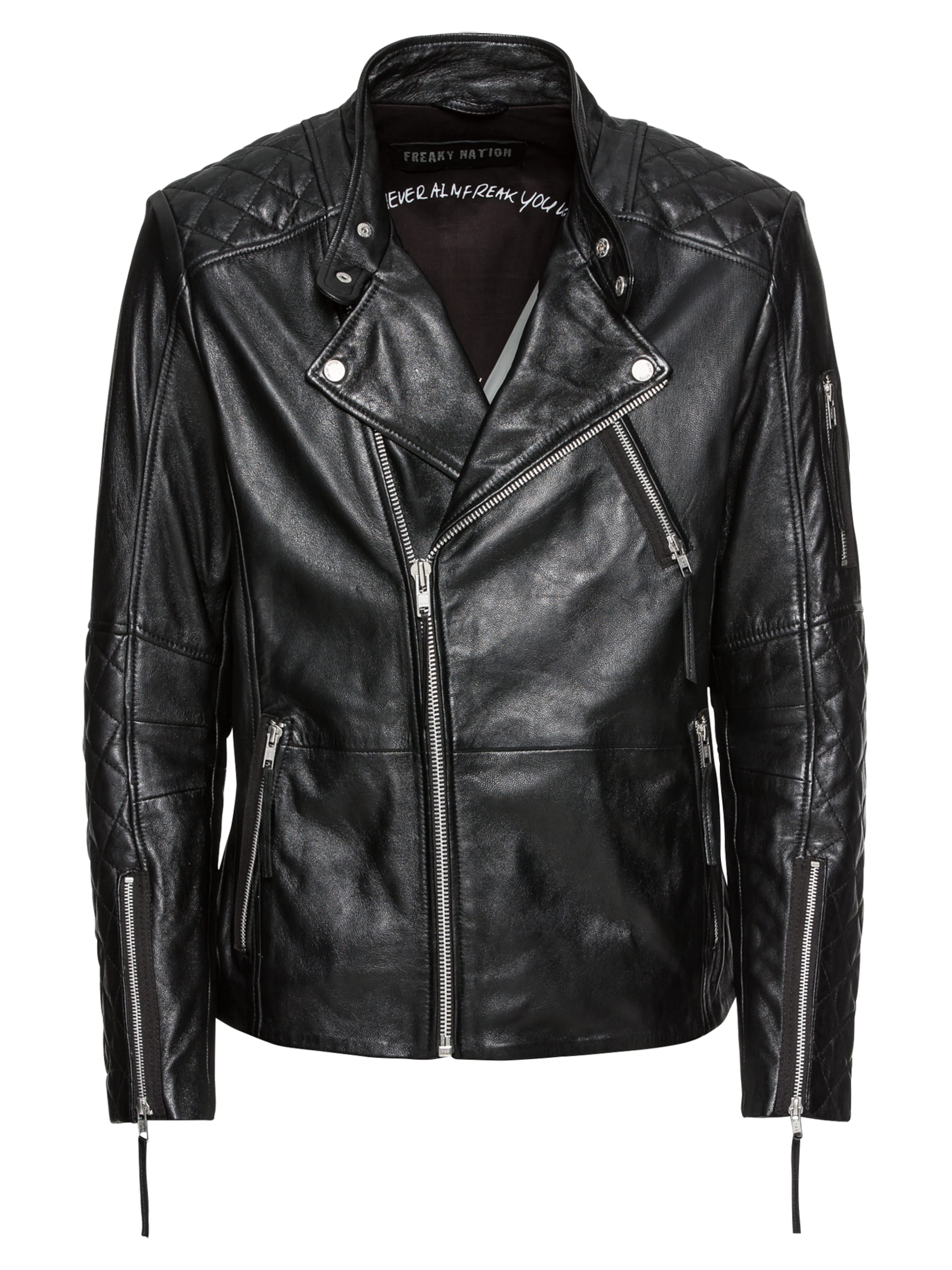 FREAKY NATIONPrijelazna jakna 'Cruiser' - crna boja: prednji dio