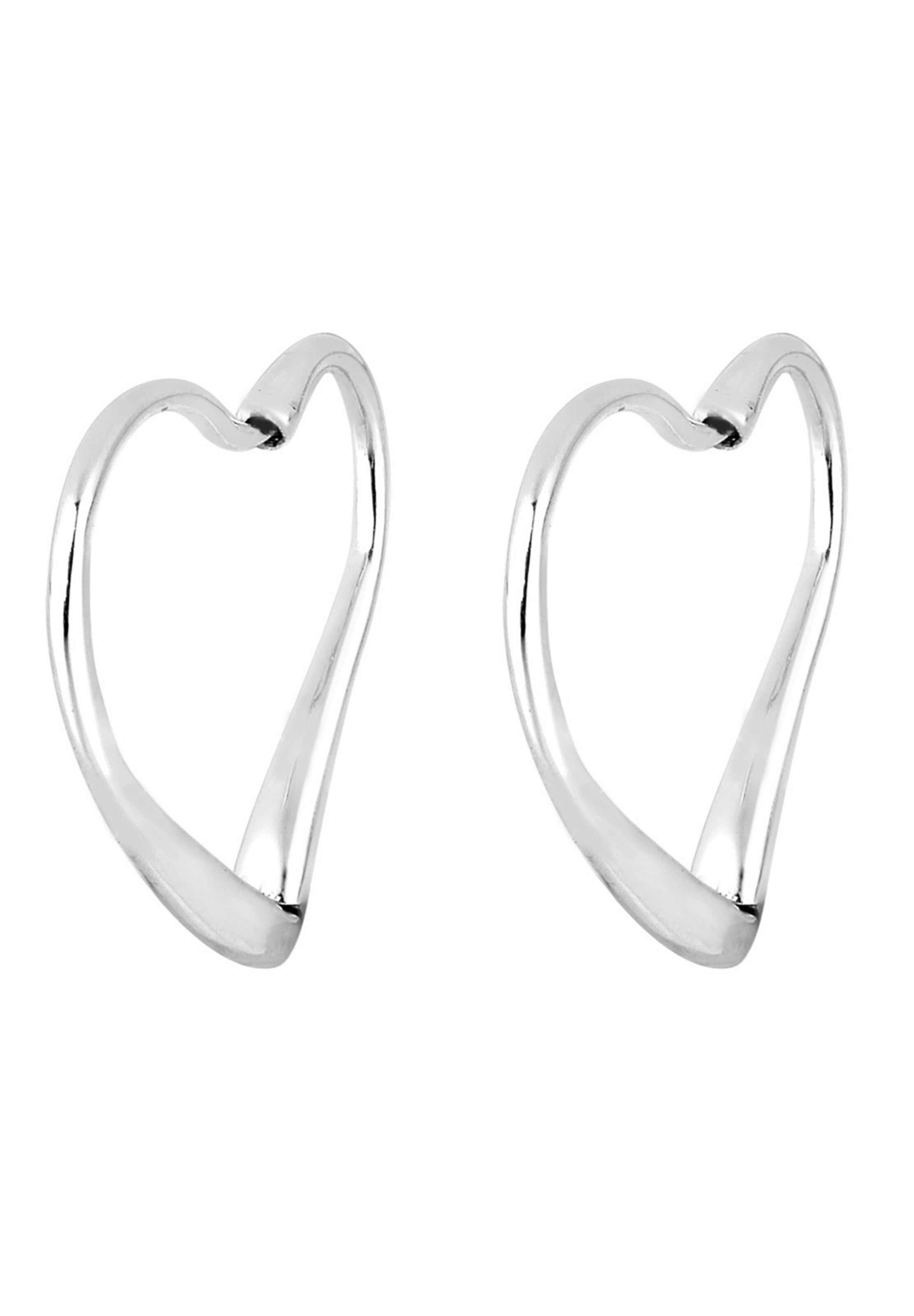 ELLI Earrings 'Herz' in Silver: front