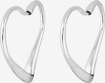 ELLI Earrings 'Herz' in Silver: front