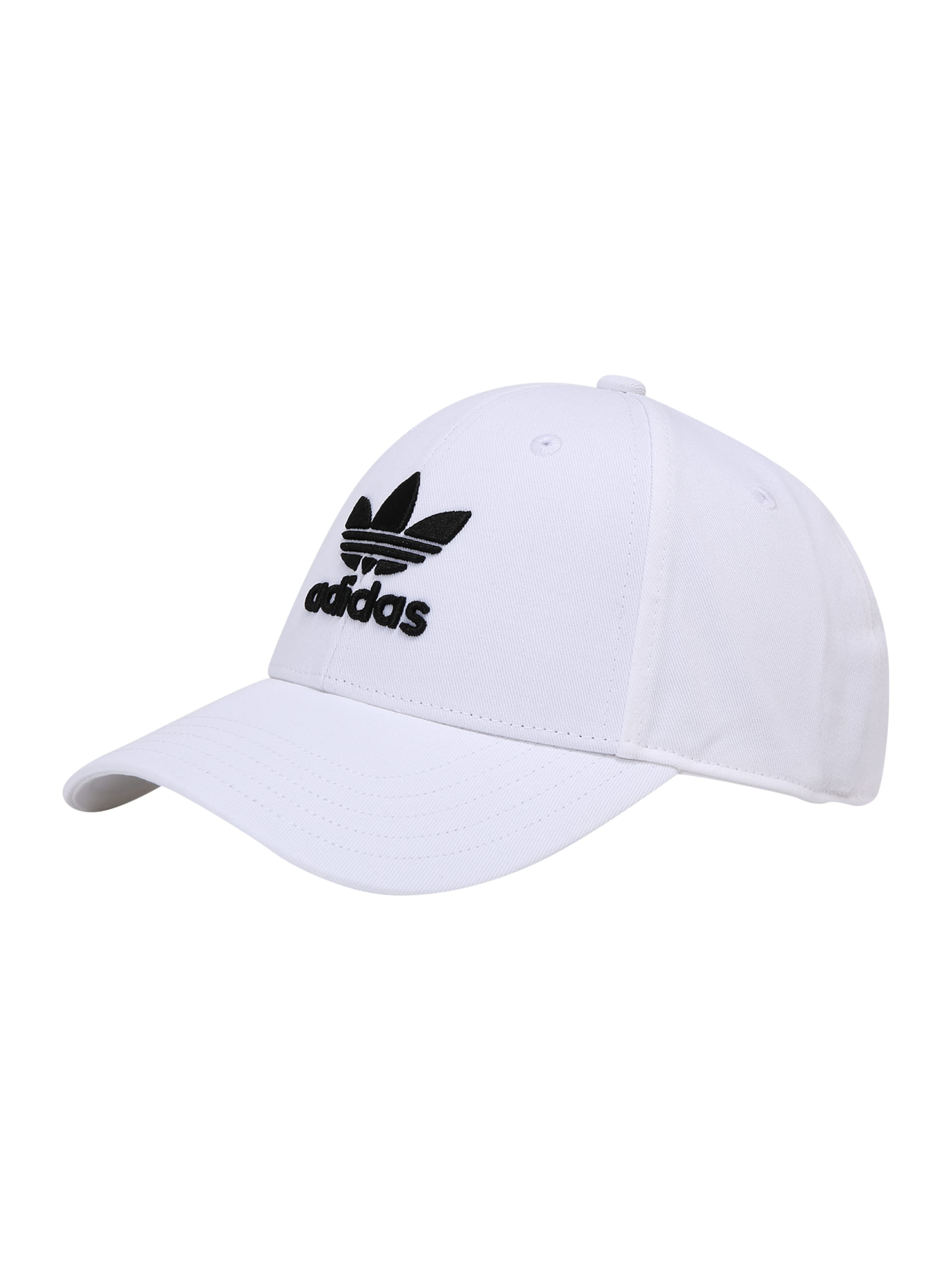 Cappello da baseball 'Trefoil' di ADIDAS ORIGINALS in bianco: frontale