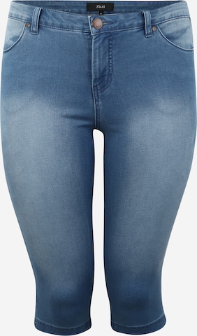 Zizzi Regular Jeans 'Emily' in Blauw: voorkant