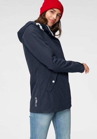 POLARINO Athletic Jacket in Blue: front