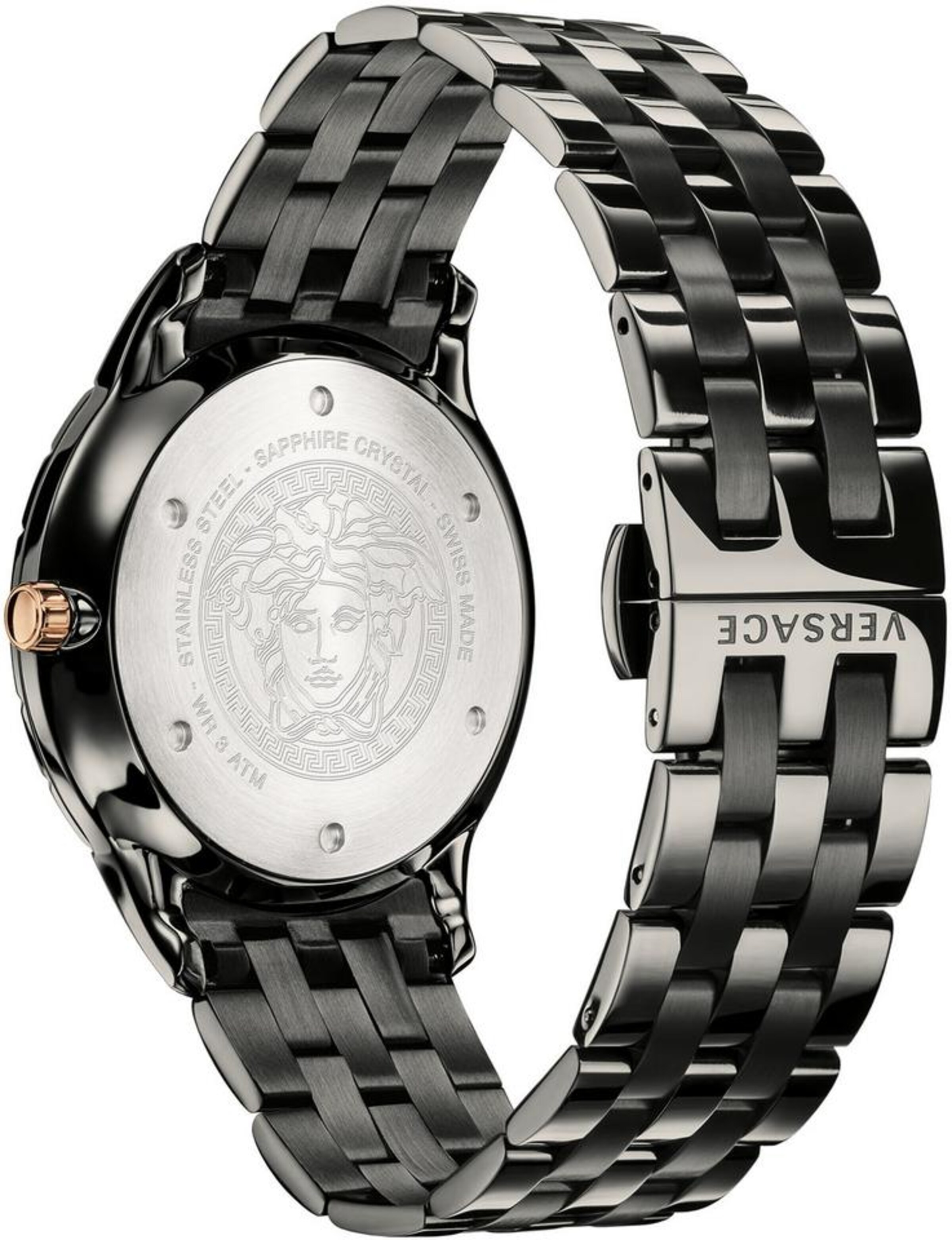 VERSACE Analog watch 'Univers' in Black