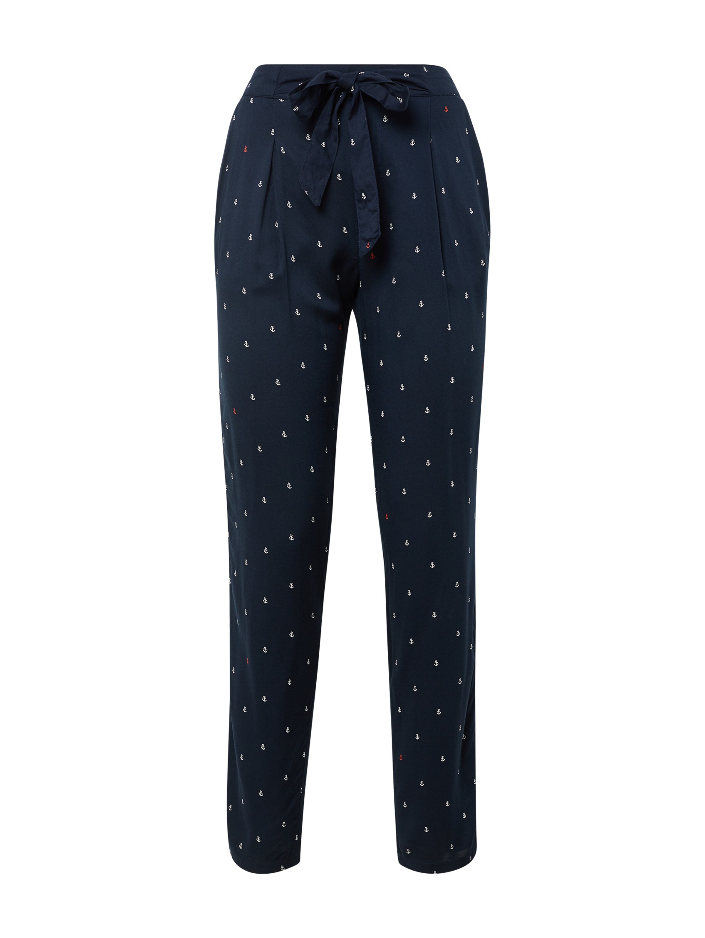 TOM TAILOR DENIM - Bandplooibroek in de kleur Donkerblauw