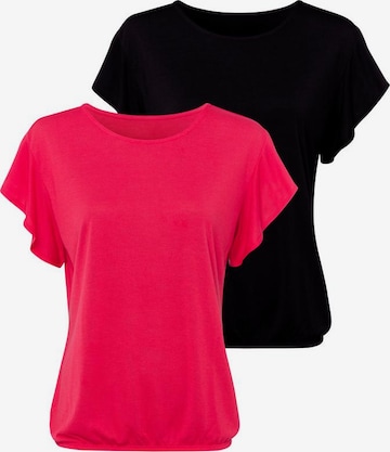 LASCANA Shirt in Roze: voorkant