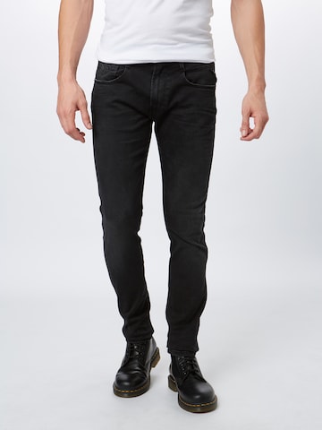 Slimfit Jeans 'Anbass' de la REPLAY pe negru: față