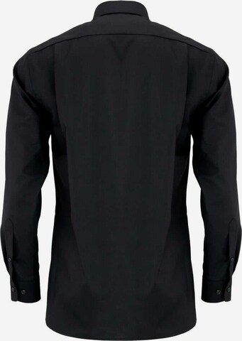 OLYMP Slim fit Zakelijk overhemd 'Luxor' in Zwart