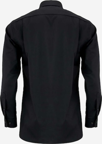 Coupe slim Chemise business 'Luxor' OLYMP en noir