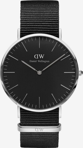 Daniel Wellington Analog Watch 'Cornwall' in Black: front