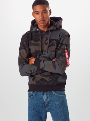 ALPHA INDUSTRIES Sweatshirt in Grijs: voorkant