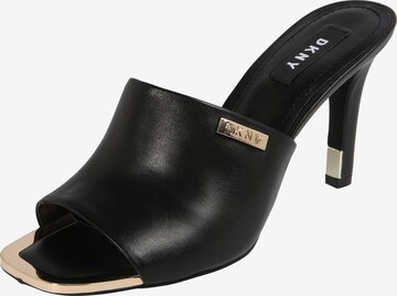 Saboți 'BRONX' de la DKNY pe negru