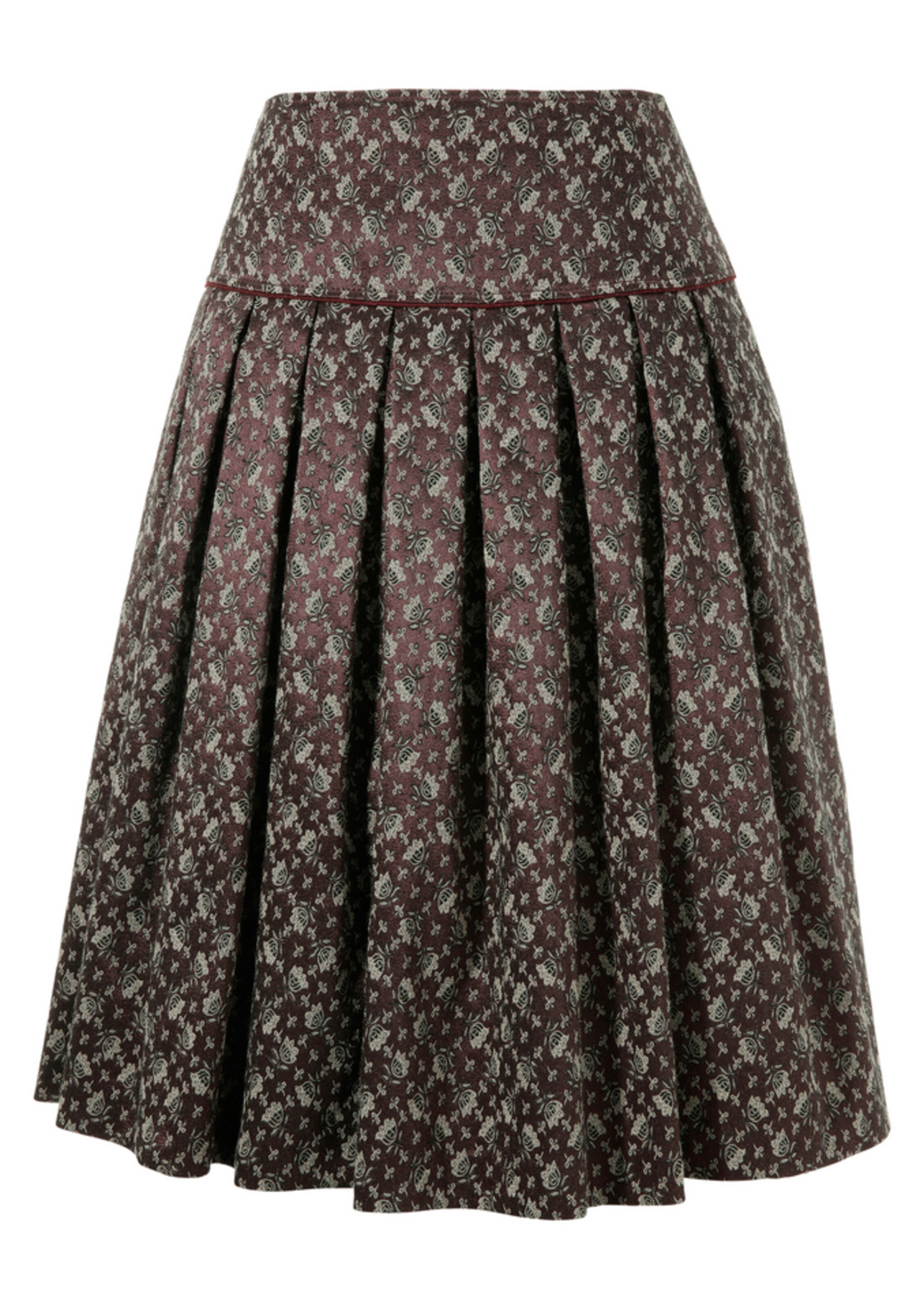 ALLWERK - Trachtenrock in bordeaux