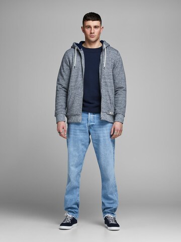 JACK & JONES Tavaline suurus Kampsun 'Hill', värv sinine