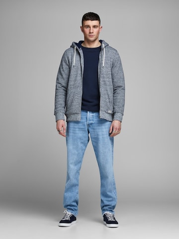 mėlyna JACK & JONES Standartinis modelis Megztinis 'Hill'