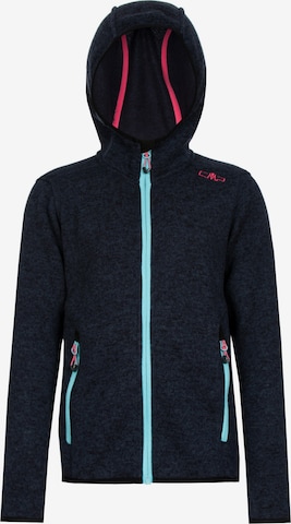 CMP Athletic Fleece Jacket in Blue: front