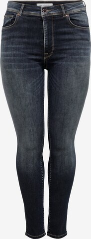 ONLY Carmakoma Skinny Jeans 'Carmaya' in Schwarz: predná strana