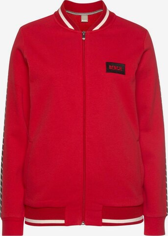 BENCH Sweatjacke in Rot: predná strana