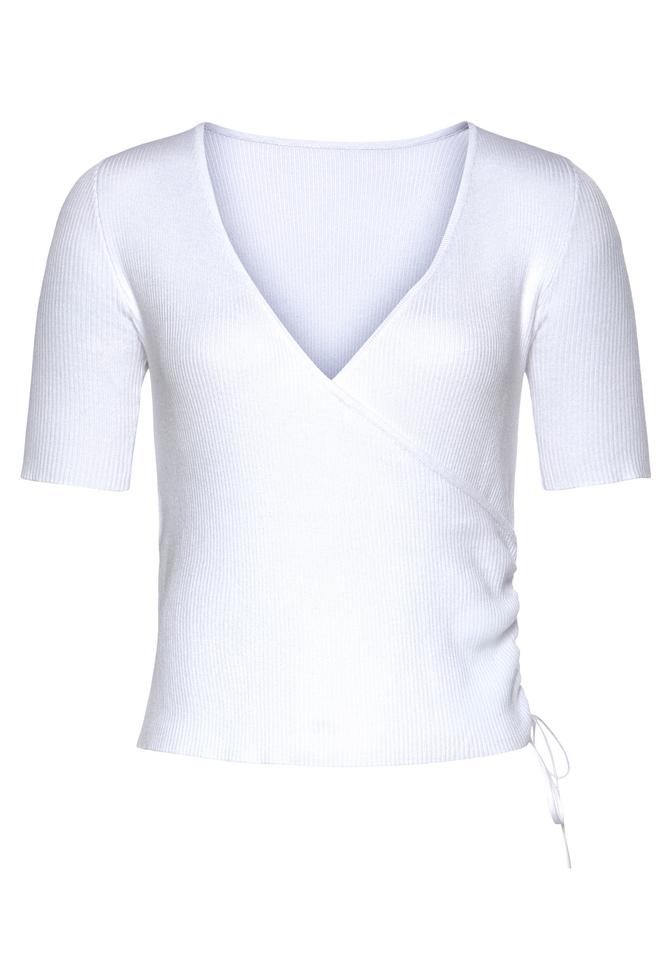 Odzież ZH34K LASCANA Sweter w kolorze Białym 