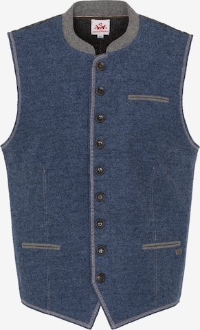 SPIETH & WENSKY Traditional Vest 'Novum' in Blue: front