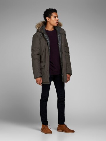 JACK & JONES Winterparka in Bruin