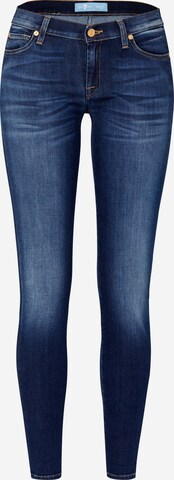 7 for all mankind Skinny Jeans in Blue: front